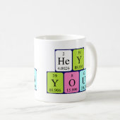 Hey You periodic table phrase mug (Front Right)