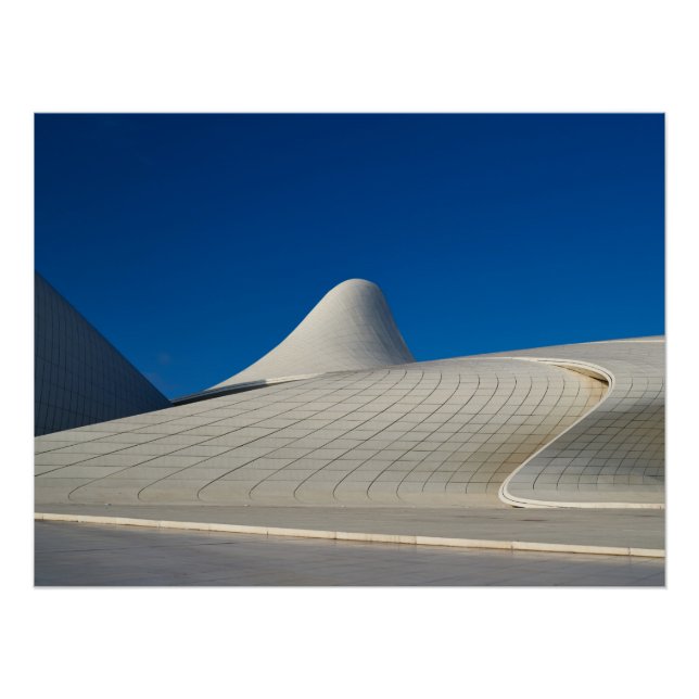 Heydar Aliyev Center in Baku Poster (Front)
