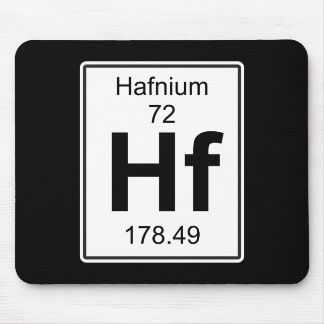 Hf - Hafnium Mouse Mat (Front)