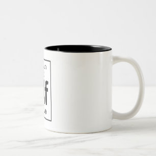 Hf - Hafnium Two-Tone Coffee Mug