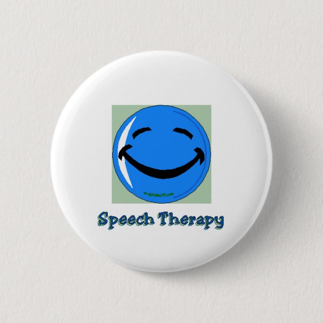 HF Speech Therapy 6 Cm Round Badge (Front)