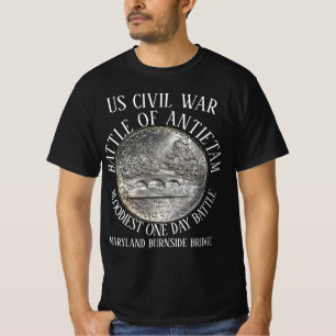 HG BATTLE OF ANTIETAM US CIVIL WAR BURNSIDE BRIDGE T-Shirt