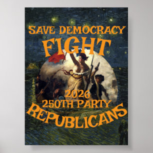HG CBP 250TH ANNIVERSARTY USA FLAG AMERICA TRUMPS  POSTER
