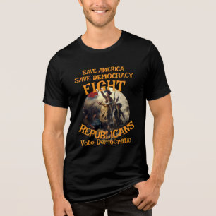 HG CBP WHITE HOUSE CAGE FIGHT 250TH ANNIVERSARY T Tri-Blend SHIRT