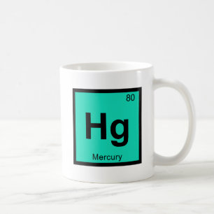 Hg - Mercury Chemistry Periodic Table Symbol Coffee Mug