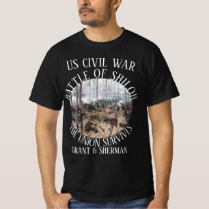 HG SHILOH US CIVIL WAR GRANT & SHERMAN T-Shirt