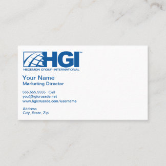 HGI Marketing Director Business Card