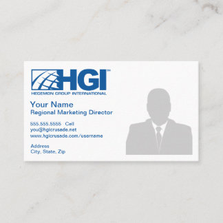 HGI Regional Marketing Director (Photo) Business Card