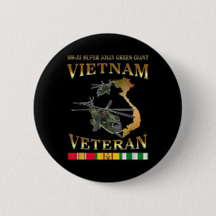 Hh-53 Super Jolly Green Giant Helicopter Vietnam V 6 Cm Round Badge
