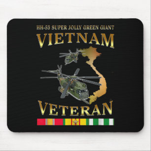 Hh-53 Super Jolly Green Giant Helicopter Vietnam V Mouse Mat
