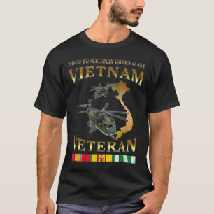 Hh-53 Super Jolly Green Giant Helicopter Vietnam V T-Shirt