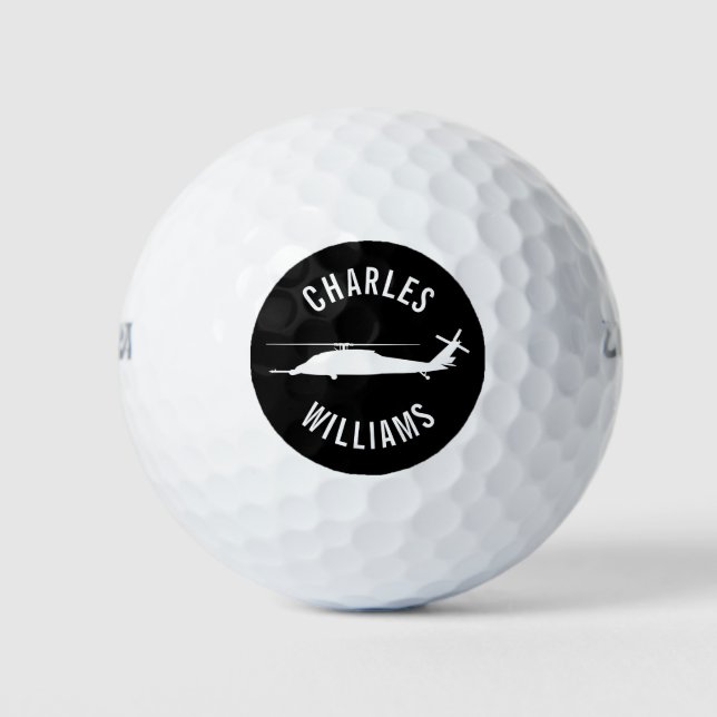 HH-60 Pave Hawk Golf Ball with Custom Name (Front)