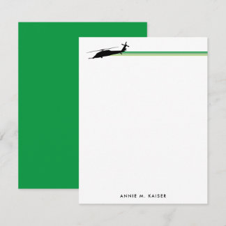 HH-60 Pave Hawk Helicopter Striped Custom Notepad Card