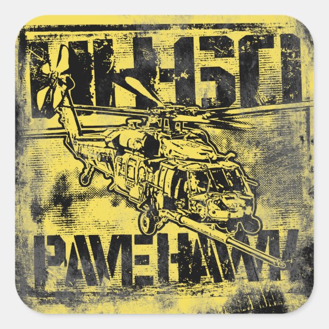 HH-60 Pave Hawk Square Stickers Sticker (Front)