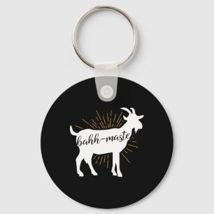 Hh-maste Goat Yoga Namaste Pun Shirt Gift Men And Key Ring