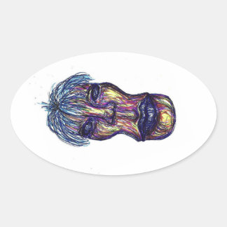 hh oval sticker
