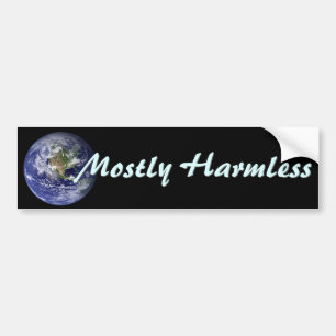 HHGTTG - Earth - Mostly Harmless Bumper Sticker