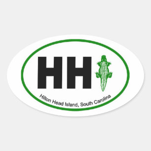 HHI Aligator Euro Oval Oval Sticker