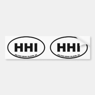 HHI Hilton Head Island Bumper Sticker
