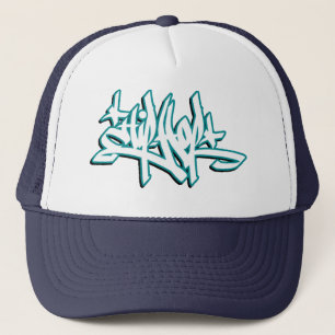 hhop hat (blue & white)