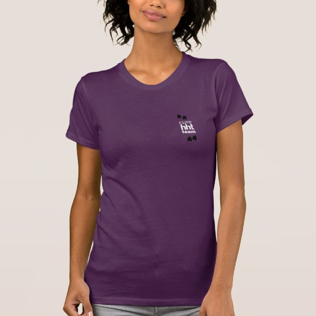 HHT Rare Disease Zebra T-Shirt (Front)