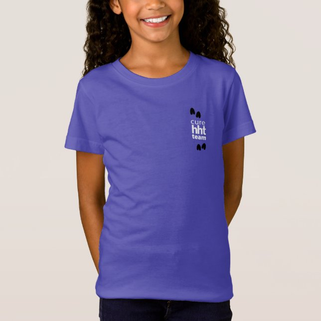 HHT Rare Disease Zebra T-Shirt (Front)