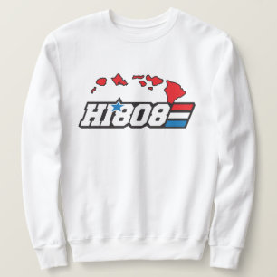 HI808 Hawaii Pride Graphic with Island Vibes Sweatshirt