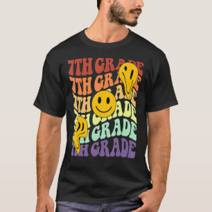 Hi 7th seventh grade teacher Back To School Retro T-Shirt