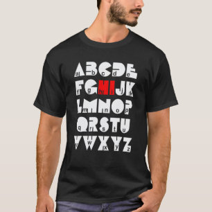 Hi Abc Alphabet Kindergarten Teacher Student Back  T-Shirt