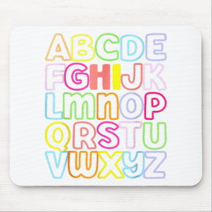 Hi Alphabet Back To School Pre K Kindergarten Teac Mouse Mat