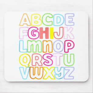 Hi Alphabet Back To School Pre K Kindergarten Teac Mouse Mat