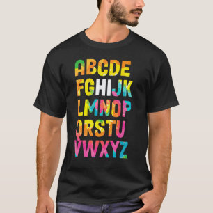 Hi Alphabet Back To School Pre K Kindergarten Teac T-Shirt
