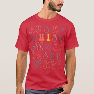 Hi Alphabet Back To School Teachers Funny Pre K Ki T-Shirt