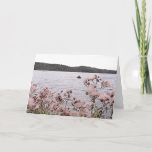 Hi and Thinking About You Kayaking Nature Photo Card