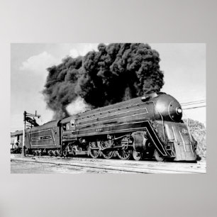 Hi Ball It!  20th Century Limited Vintage Railroad Poster