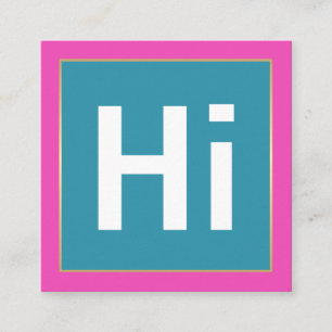 Hi BOLD COLORS   BUSINESS CARDS