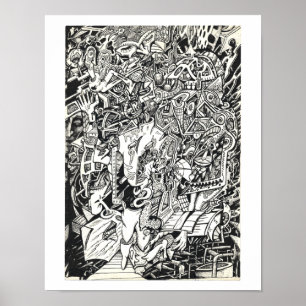 "Hi", by Brian Benson Poster