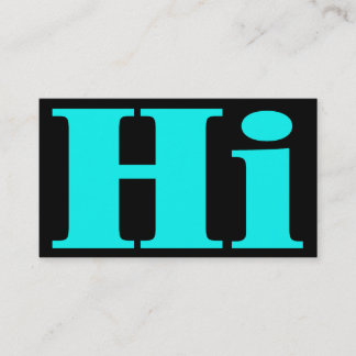 Hi!Cheery.All purpose.Introduction calling card.