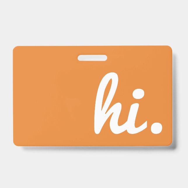 hi dementia and alzheimers patience hand out cards ID badge (Front)