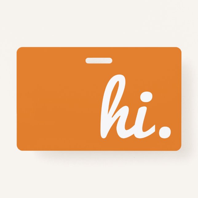 hi dementia and alzheimers patience hand out cards ID badge (Front)