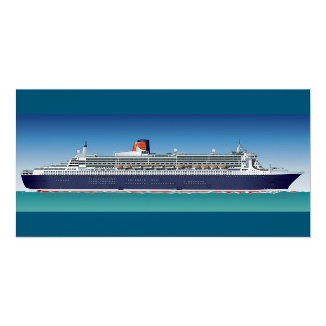 Hi-detailed cruise ship poster (Front)
