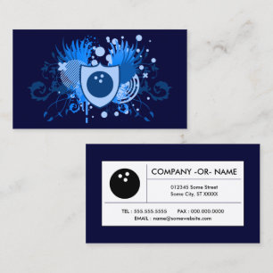 hi-fi bowling business card
