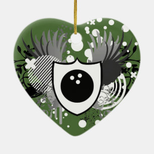 hi-fi bowling ceramic tree decoration