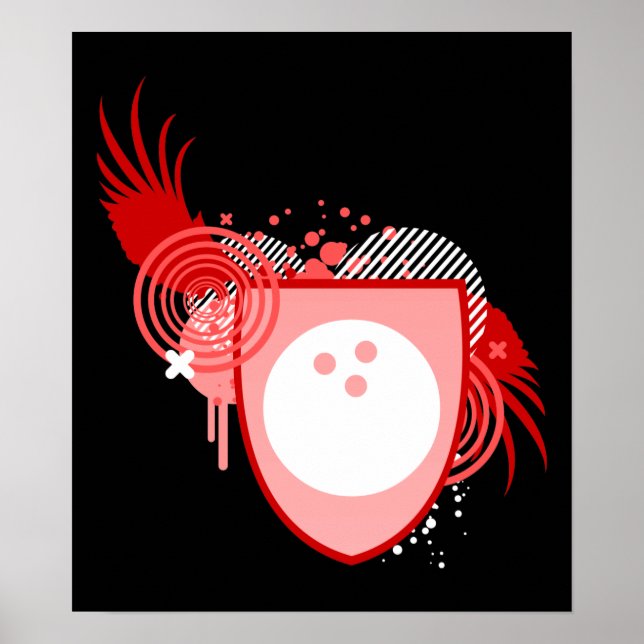 hi-fi bowling crest poster (Front)