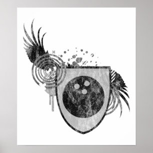 hi-fi bowling crest poster