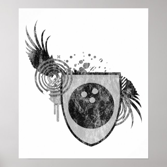 hi-fi bowling crest poster (Front)