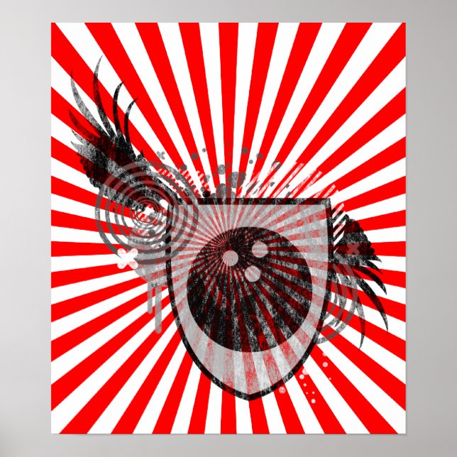 hi-fi bowling crest poster (Front)