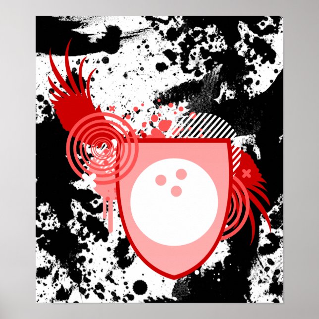 hi-fi bowling crest poster (Front)