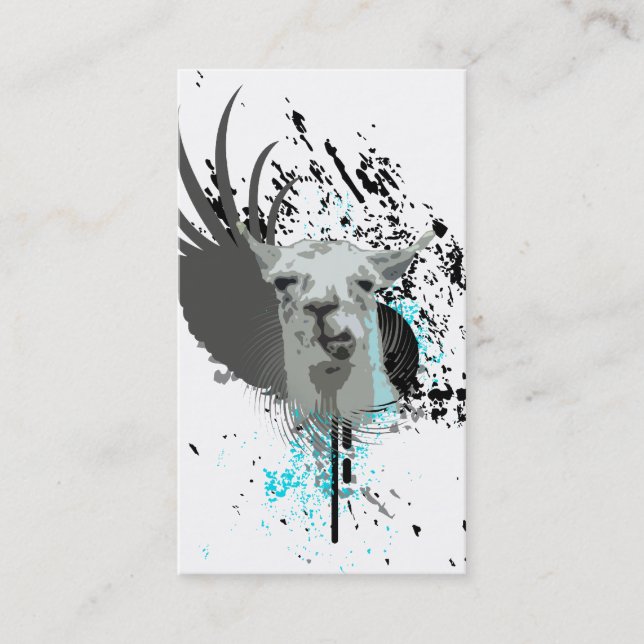 hi-fi llama business card (Front)
