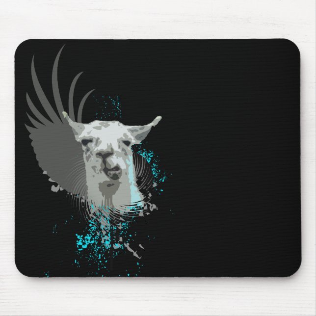 hi-fi llama. mouse mat (Front)